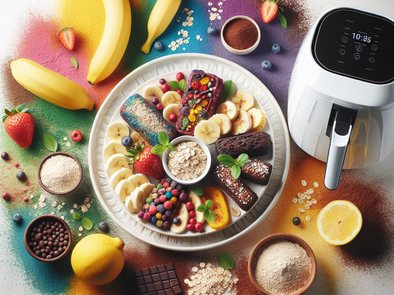 rotina corrida? doces fit na air fryer 